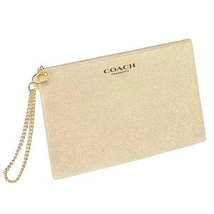 Coach Gold Cosmetic Bag